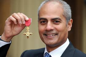 File photo dated 04/03/2008 George Alagiah at Buckingham Palace after collecting his OBE from Queen Elizabeth II in 2008. Picture: Fiona Hanson/PA Wire.