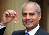 File photo dated 04/03/2008 George Alagiah at Buckingham Palace after collecting his OBE from Queen Elizabeth II in 2008. Picture: Fiona Hanson/PA Wire.