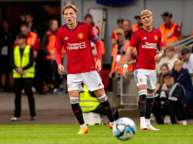 Manchester United's Charlie Savage has been linked with Pompey but is now being touted to join League One rivals Reading. (Photo by Ash Donelon/Manchester United via Getty Images).