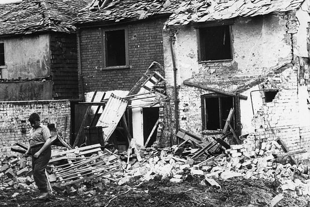Hambrook Street, Southsea, after a raid on August 24, 1940.