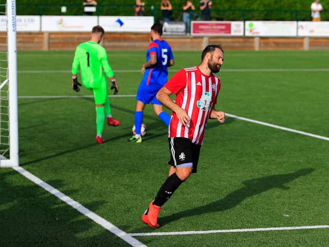 Brett Pitman has now scored three or more goals in seven Wesex League games this season. Picture by Ken Walker