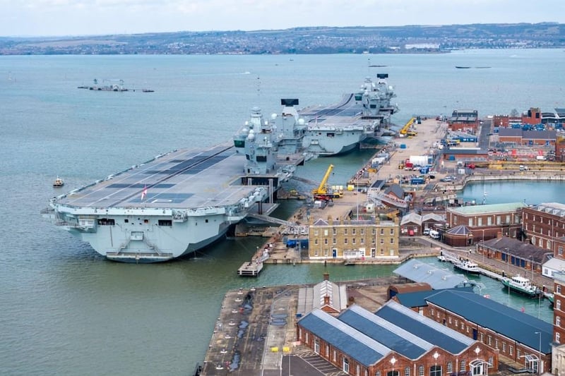 HMS Prince of Wales departure from Portsmouth was delayed. Pic: Marcin Jedrysiak