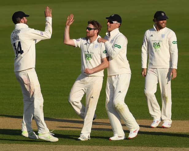 Liam Dawson claimed his sixth first-class five-for and his best figures at the Ageas Bowl as Hampshire routed Northants. Picture: Mike Hewitt/Getty Images