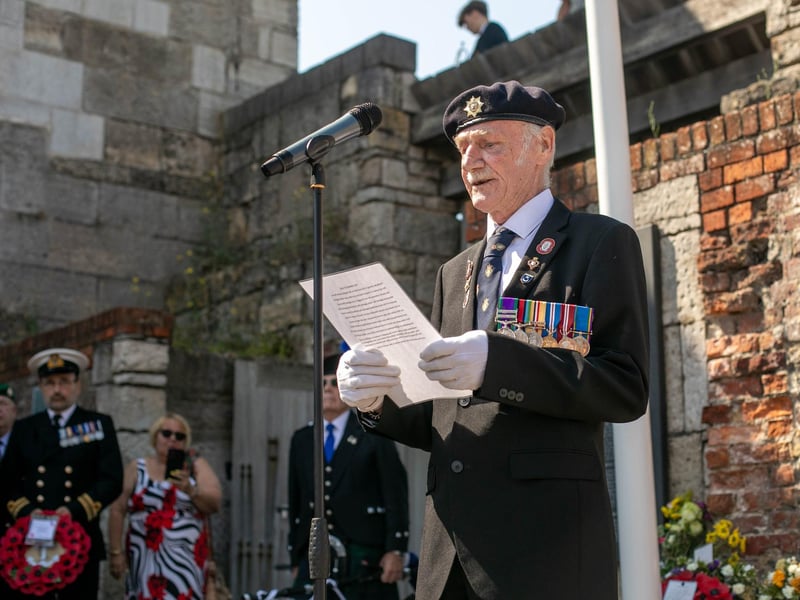 Pictured: Speeches by a veteran
Picture: Habibur Rahman