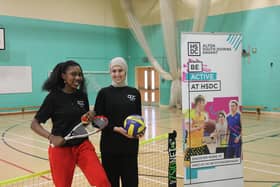 Esther and Yasmeen study at HSDC's Havant Campus.