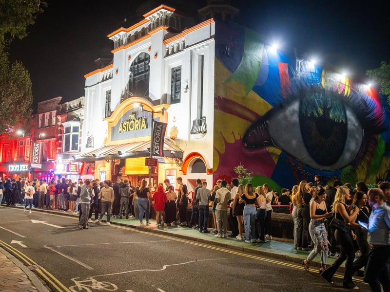 Freshers enjoying their first night out in Portsmouth during Freshers Week 2023. Revellers packed out Pryzm and Astoria on Saturday, September 23.