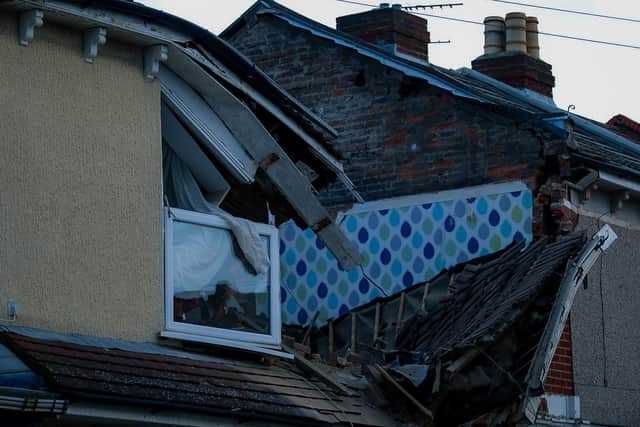 The aftermath of a house collapse in Langford Road, Buckland, Portsmouth on Wednesday, December 7. Picture: Jamie O’Neill / @joneillj