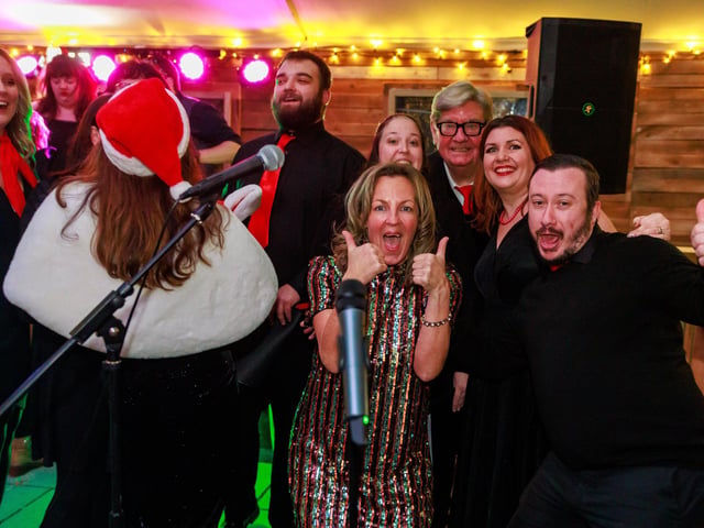 The cast of the Kings Theatre panto put on a fabulous show at the Queens Hotel Winter Lodge in aid of Portsmouth Pride for the second ever Kings at the Queens extravaganza. Eastenders star Lorraine Stanley, George Sampson of Britain’s Got Talent fame and the fabulous panto dame extraordinaire, Jack Edwards, were joined by fellow cast members of the 2024 Pompey Panto.Picture: Steve Spurgin