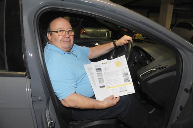 John Tollow (76) from Old Portsmouth, received a car parking notice from NCP car park in Crasswell Street, Portsmouth multi-storey in September 2020.
Picture: Sarah Standing (050321-4375)
