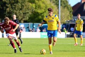 Andreas Robinson has yet to play for Gosport since Mark Molesley arrived as director of football. Picture by Tom Phillips