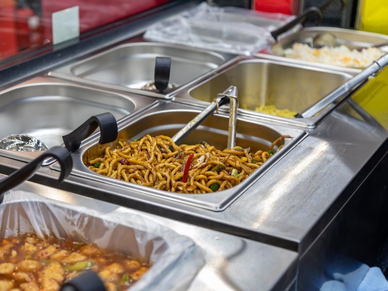 The fast-moving serving area at Oodles in Commercial Road. Picture: Mike Cooter