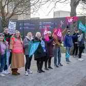 School strikes across Portsmouth on Thursday 2nd March 2023

Pictured: Teachers on strike at 
Ark Charter Academy, Portsmouth

Picture: Habibur Rahman