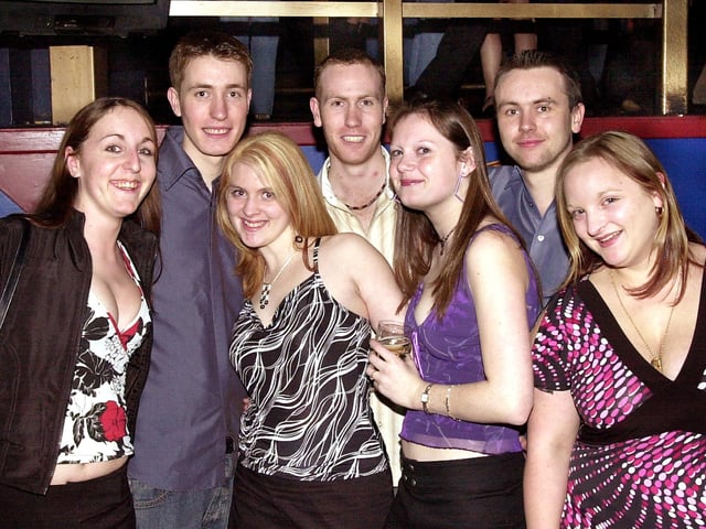 Revellers enjoying the scene at Route 66 Nightclub in Guildhall Walk, Portsmouth - (041590-0005)