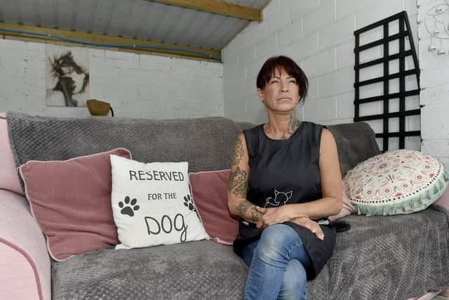 Maria is worried that customers will not return when the gas works are completed. Picture: Sarah Standing (250723-7111)