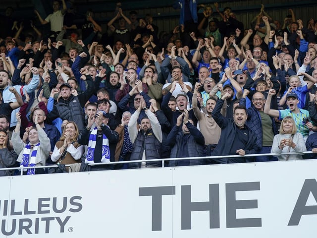 Pompey fans packed out the away end at Loftus Road on Saturday.
