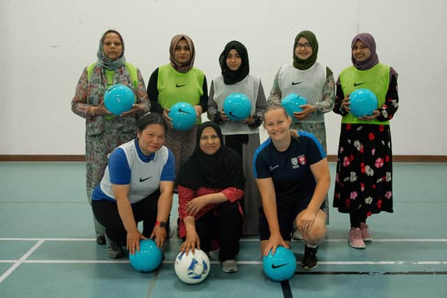 Football sessions involving the group. Pic: Helen Kendry