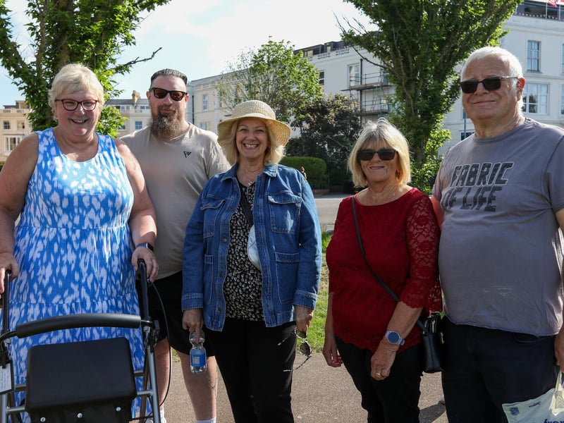 From left: Jacqui Alexander, with her son Ian Alexander, Jayne Bushnell, and Carole and Steve Bailey.Picture: Chris Moorhouse (050624-014)
