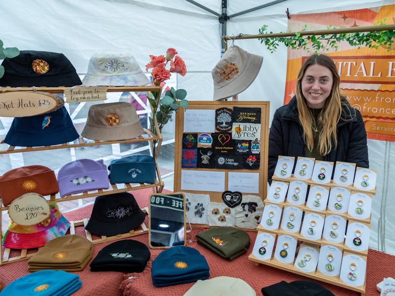 Love Southsea market returns as the city heads into Spring. Pictured is Francesca Lyle (25) from Digital Embroidery, who can transform photos into threads. Picture: Mike Cooter (160324)