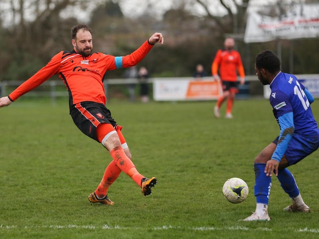Portchester's Brett Pitman, left. Picture by Nathan Lipsham