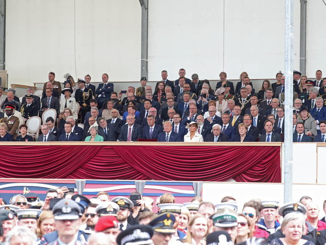 World leaders at the ceremony