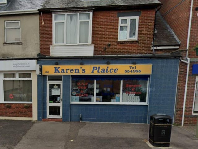 Karen's Plaice, a takeaway at 136 High Street, Lee-On-The-Solent was given a new four-out-of-five food hygiene rating on December 6, the Food Standards Agency's website shows.
