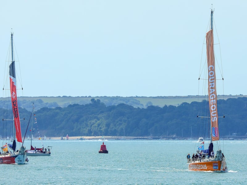The yachts returned after a once-in-a-lifetime experience.Picture: Chris  Moorhouse (270724-32)
