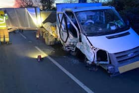 Firefighters responded to reports of a collision in Green Street, Bordon. Picture: Hampshire and Isle of Wight Fire and Rescue Service.