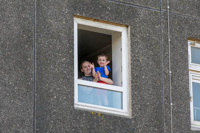 Last applause for clap for carers campaign on 28 May 2020.

Pictured: People clapping from Tripton House, Warwick Crescent.

Picture: Habibur Rahman