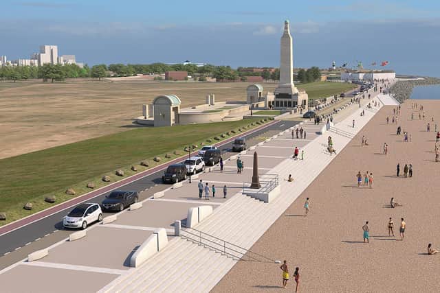 How the raised promenade is expected to look.