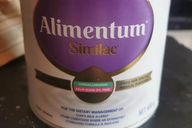 The Abbott formula which made Ashlyne-Mai unwell.