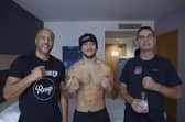 Miles Harding, right, with Michael Ballingall, left, and Mikey McKinson