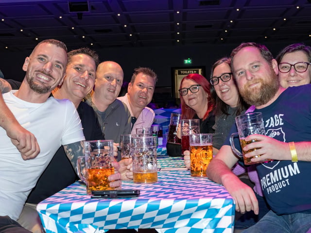 Portsmouth Guildhall played host to this years Oktoberfest event, with hundreds of guests over two sessions and German themed live music.Pictured - Oktoberfest guests enjoying the atmosphere and live musicPhotos by Alex Shute