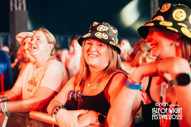 Fans enjoying the music in The Big Top at the Isle of Wight Festival 2022 on the opening Thursday Callum Baker
