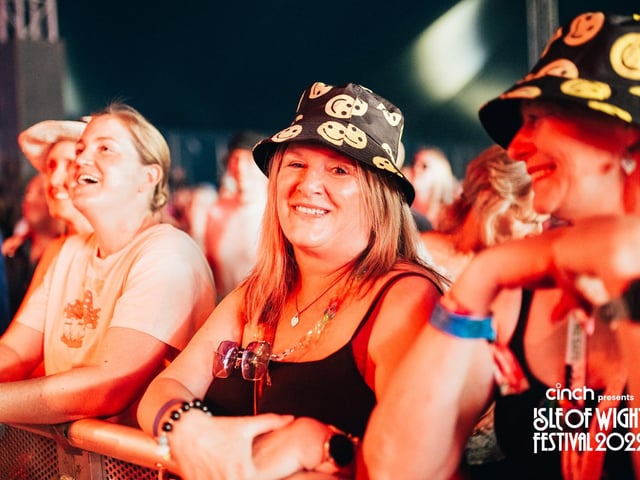 Fans enjoying the music in The Big Top at the Isle of Wight Festival 2022 on the opening Thursday Callum Baker