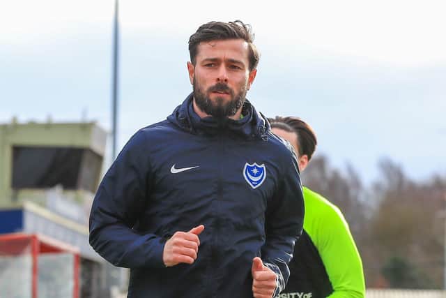 Joe Rafferty was chosen by Gaffer For A Day Glyn Tookey as his Pompey man of the match against Lincoln. Picture: Jez Tighe/ProSportsImages