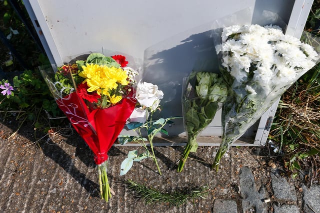 Floral tributes in Goldsmith Avenue, Portsmouth
Picture: Chris Moorhouse (jpns 150923-23)