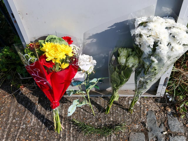 Floral tributes in Goldsmith Avenue, PortsmouthPicture: Chris Moorhouse (jpns 150923-23)