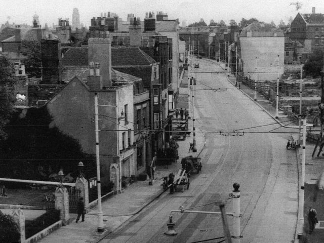 High Street, Old Portsmouth sometime after the blitz of January 10 1941.