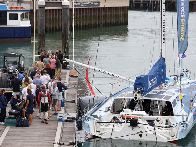 Crowds at the The Ocean Race Europe Fan Day in Gunwharf. Picture: Chris Moorhouse (160825-02)