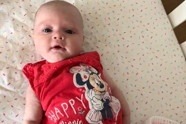 Lauren Elizabeth Furness shared this photo of her daughter Sophia Rose who was born on March 31. She said 'luckily my husband was allowed at the birth then it was just me and her for two days before we were allowed home. The midwives were brilliant.'
