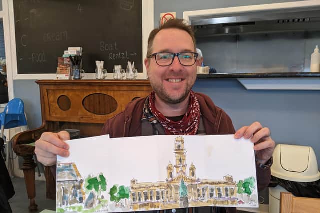 Chris Webb, founder of Urban Sketchers Portsmouth. Picture: Emily Turner