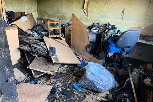 The fire ripped through the 12-year-old's bedroom in less than 45 minutes.