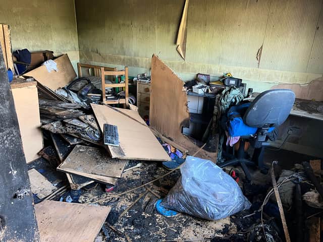 The fire ripped through the 12-year-old's bedroom in less than 45 minutes.