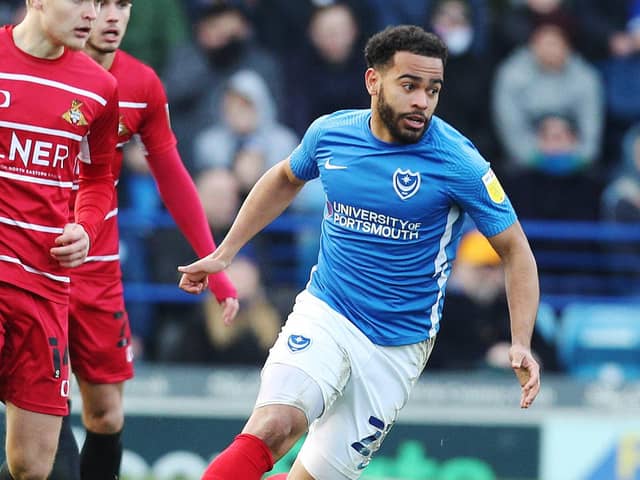 Pompey midfielder Louis Thompson