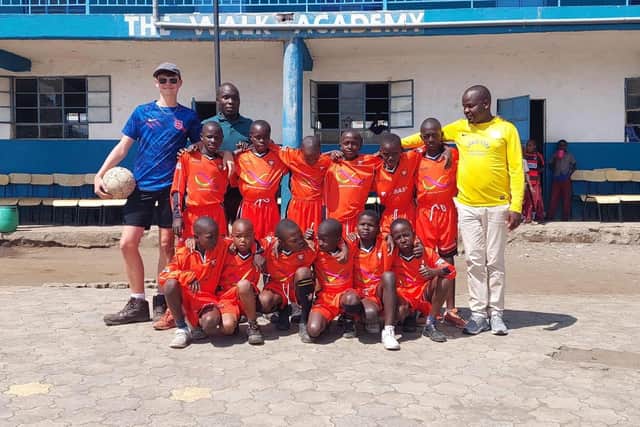 AFC Portchester Youth player donates past youth kit to school in Kenya.