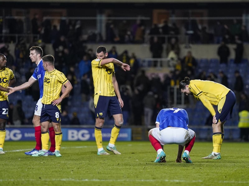 Match action from Pompey's draw at Oxford