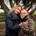 Olga Kravchenko with her grand mother, Raisa Mazanyk who came to the UK recently to stay in the UK in Southsea 
Picture: Habibur Rahman