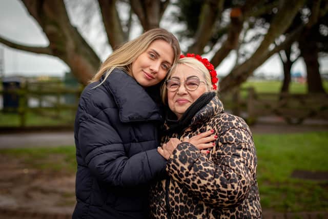Olga Kravchenko with her grand mother, Raisa Mazanyk who came to the UK recently to stay in the UK in Southsea
Picture: Habibur Rahman