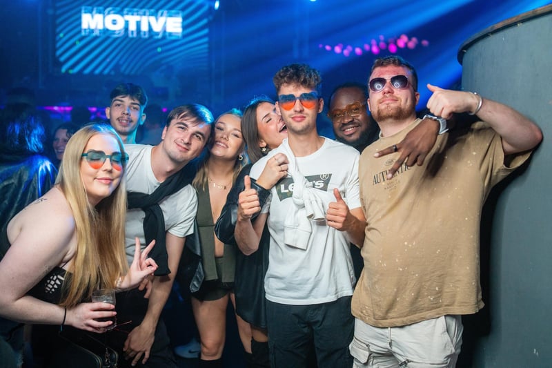 Freshers enjoying their first night out in Portsmouth during Freshers Week 2023 in Pryzm on Saturday, September 23.