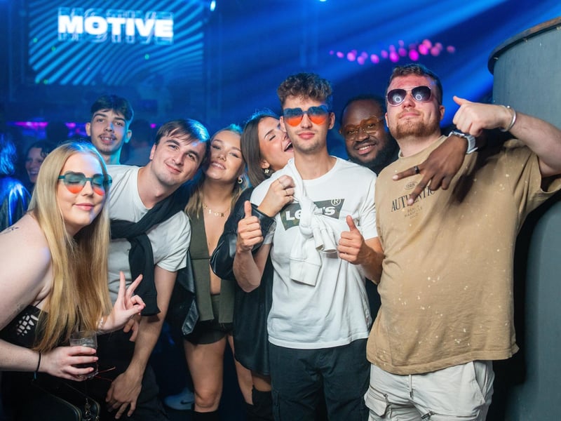 Freshers enjoying their first night out in Portsmouth during Freshers Week 2023 in Pryzm on Saturday, September 23.
